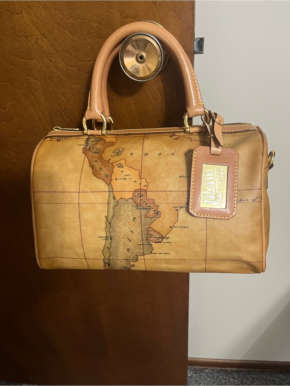 ALVIERI MARTINI NWOT AUTHENTIC GEO CLASSIC BOSTON BAG - Picture 15 of 16